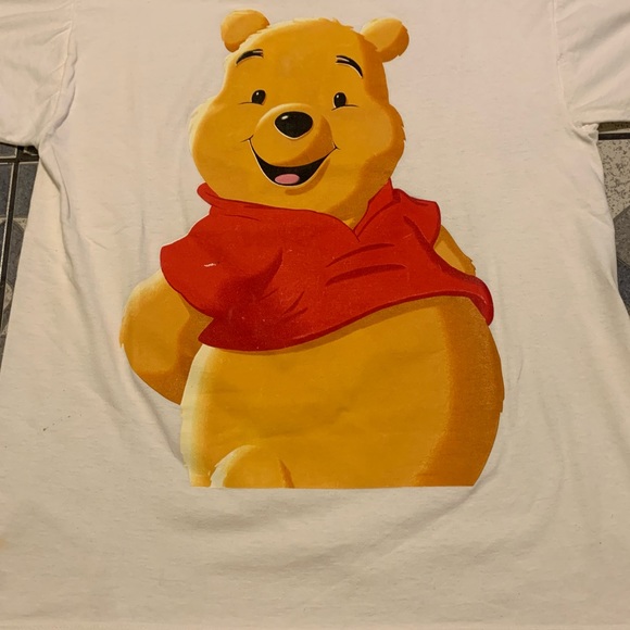 Vintage Big Print Winnie The Pooh Graphic Tee Sz L - Picture 2 of 6